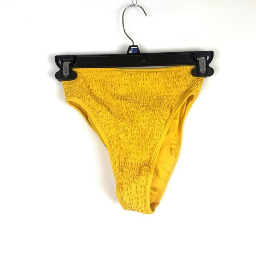 L Space Women’s Yellow Cheeky Bikini Bottom Size S